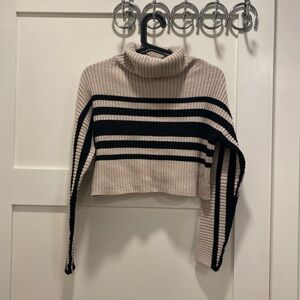 Striped Turtleneck Sweater